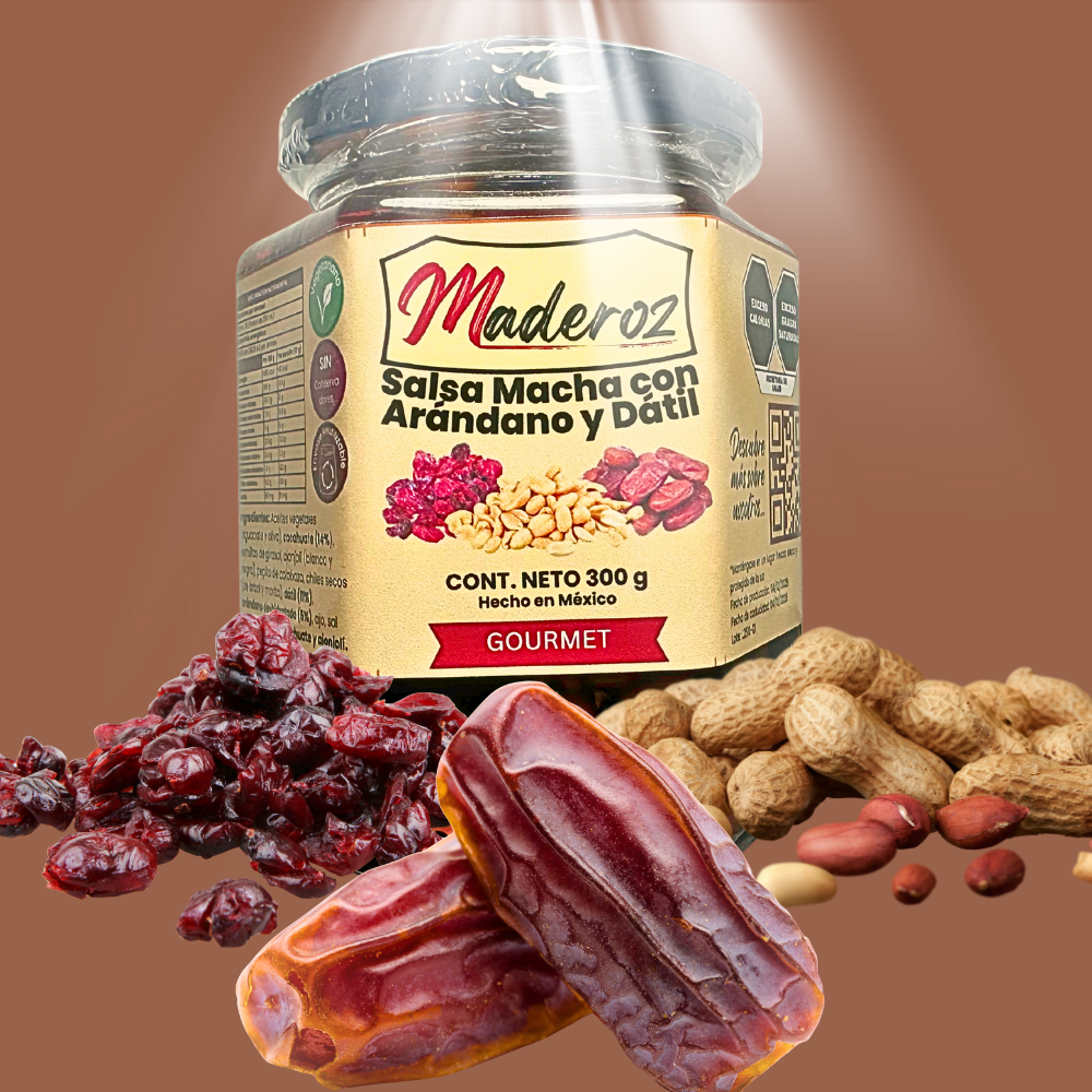Salsa Macha Gourmet con Arándano y Dátil