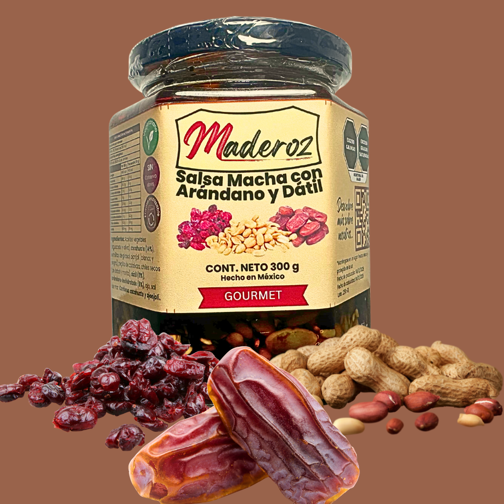 Salsa Macha Gourmet con Arándano y Dátil